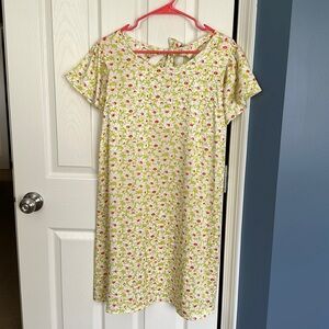 Flutter sleeve Dress - size Large NWT